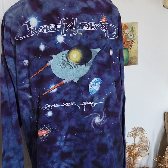Vintage Grateful Dead 1997  cotton pullover long sleeve celestial print RARE - Picture 6 of 11